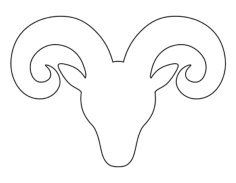 Ram Head Coloring Pages Pdf, Free Vectors File